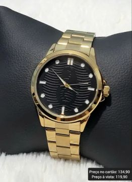 Relógio Dourado Masculino Original