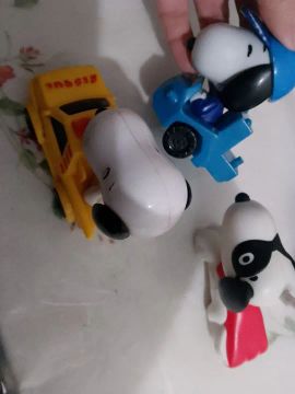 3 miniaturas Snoopy 