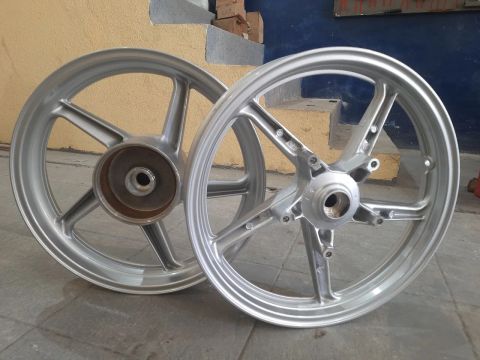 Rodas liga leve e enrraiada para moto