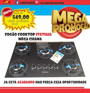 COOKTOP ITATIAIA 5 BOCAS R$::549,00