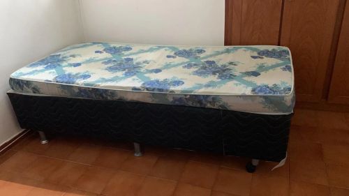 Cama box solteiro com colchão Orthonobre D33   