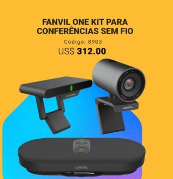 Vídeo conferência sem fio fanvil