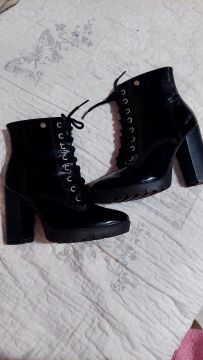 Botas Coturno Femininas Preta