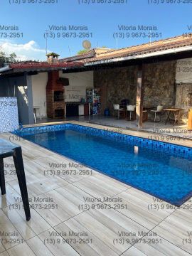Casa com piscina para Temporada Praia grande