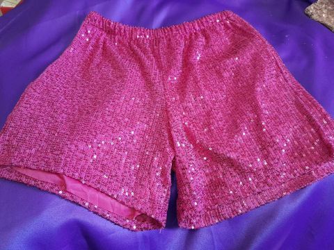 Short de Paetê Rosa