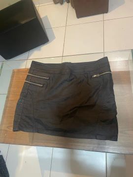 Saia jeans preta 42 