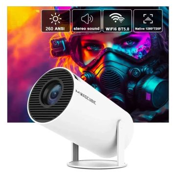 Projetor HY300 - WiFi, Tela 1280x720, Android