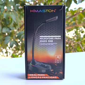 Microfone USB gamer para jogos 