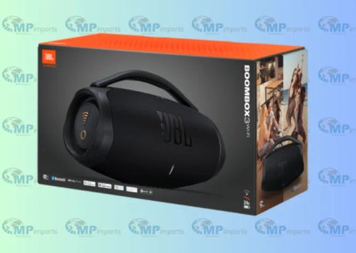Loja MP Imports: Caixa de Som JBL, Boombox 3, Wi-Fi e Bluetooth, Preto