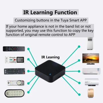 Controle Universal Infravermelho Wifi Tuya Inteligente, Compatível com Alexa 