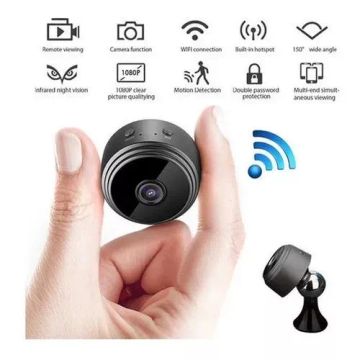 Mini Câmera Espiã De Segurança A9 Wi-fi 