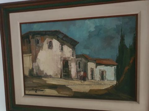 Quadro Original Óleo sobre Tela Pintor Sansao Pereira