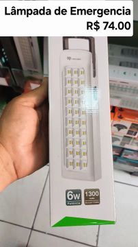 Lâmpada de Emergência 6w 1300mAh