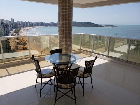 Apto de luxo, 3 suítes, 2 vagas de garagem de frente à praia