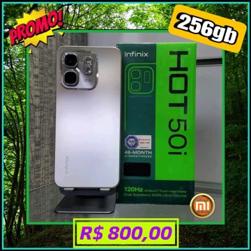 Infinix Hot 50i 256gb - NOVO - 120Hz - Dual Speakers 300% - R$800,00