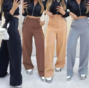Calça Pantalona - Preta 