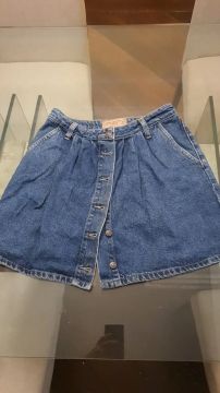 Saia Jeans Botões