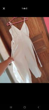 Macacão branco feminino