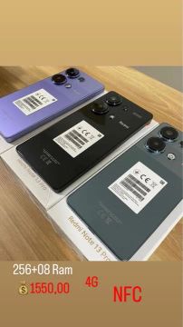 Note 13 Pro 4G NFC 256+08 Novo Global Entregamos Garantia 