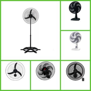 Ventilador de parede instalado 