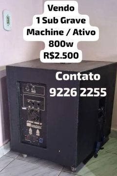 Sub Grave Machine 800w Ativo