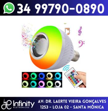 Lâmpada Musical Bluetooth c/ controle