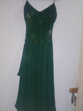 Vestido verde longo P