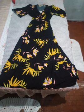 Vestido longo floral