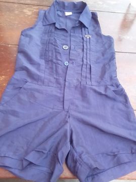 Macacão Azul - Tamanho P/M