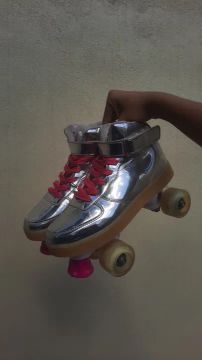 Patins Roller Quad  - Prata