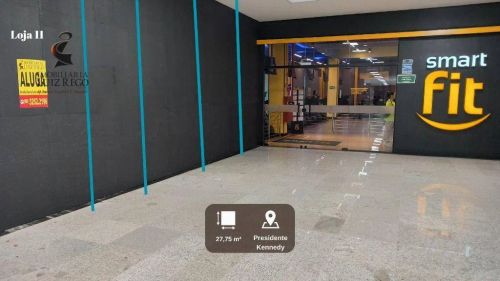 Loja no 1º andar do Supermercado Cometa do Presidente Kennedy para aluguel, 27,76 m²