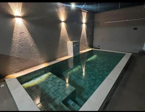 Piscina de alvenaria 
