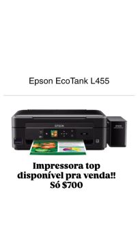 Impressora Epson EcoTank L455 - Top de Linha!