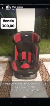 Cadeirinha Cosco Avante 0 a 25kg Semi Nova