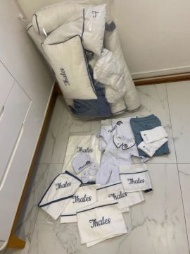 Kit berço + enxoval completo 