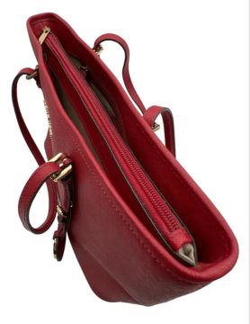 Bolsa Tote Michael Michael Kors Jet Set Saffiano Vermelha