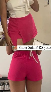 Short Saia Pink - Tamanho P