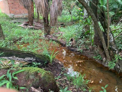 Sítio com área verde e água corrente no bairro Cajueiro 
