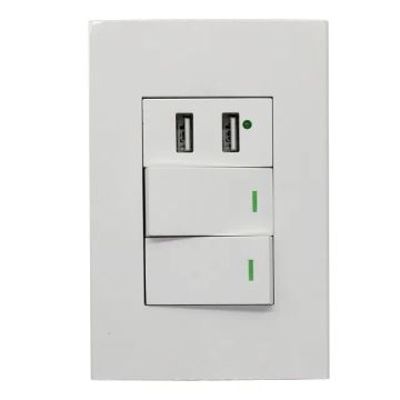 Interruptores De Parede Com 2 Entradas Usb