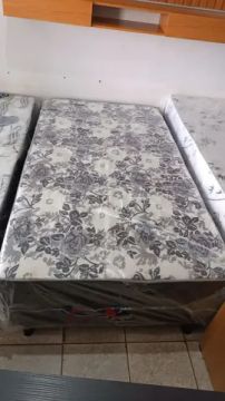 CAMA BOX SOLTEIRÃO ESPUMA 1.08,1.98