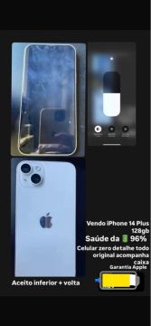 iPhone 14 Plus 128gb - Saúde da bateria 96%