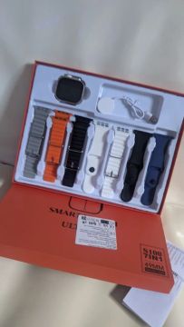 Smartwatch ultra 9 kit com 7 pulseiras 
