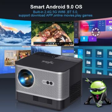 Projetor Thundeal Android Wifi Bluetooth Otica Selada Keystone FullHD Altofoco Bivolt Novo