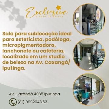 Sublocação de sala em um salão de beleza 