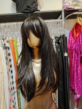 Peruca de cabelo Bioidêntico- Longa e lisa