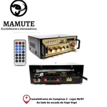 Receiver Amplificador Lelong Le-704 Bluetooth Som Ambiente