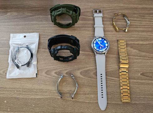 Galaxy Watch 4 Classic 46mm - Prata + acessórios