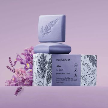 Sabonete em Barra Nativa SPA Lilac - 2x90g
