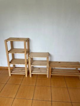 3 Prateleiras de Madeira para Organização