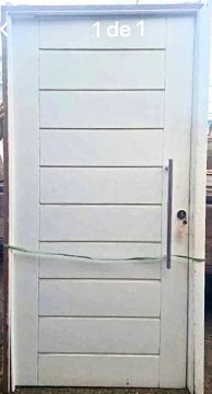 Porta Pivotante Madeira Nobre Maciça 2,14X1,10 Externa 